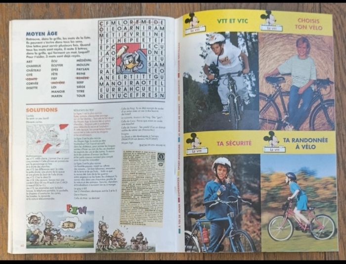 Ancien journal de mickey avec cadeaux portable gag + livret VTT Oasis N°2346 de 1997 vintage - photo numéro 10