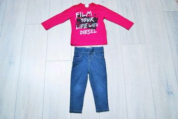 Ensemble maillot+ Jeggins. 2 ans fille . Marque diesel / obaibi