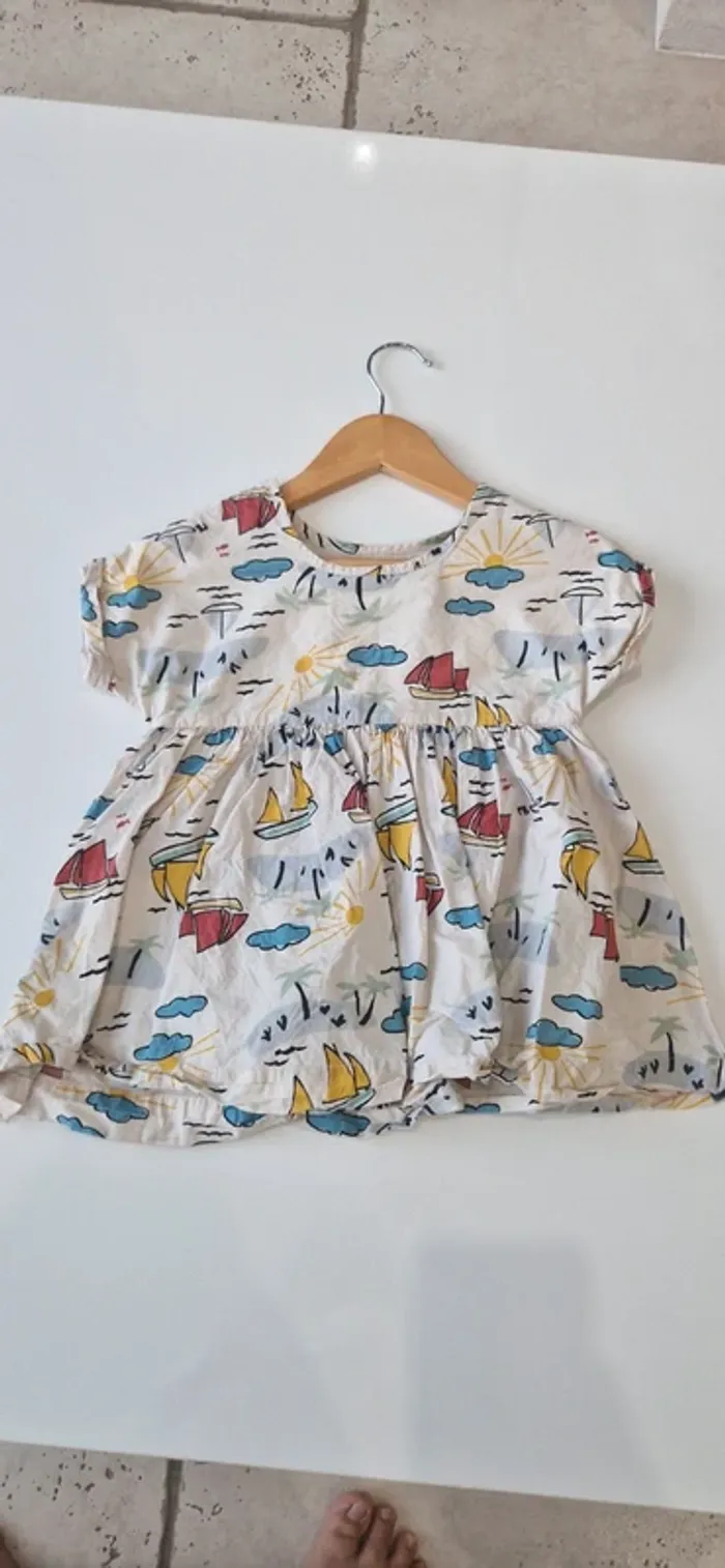 Robe petit bateau bateaux vintage 3 ans