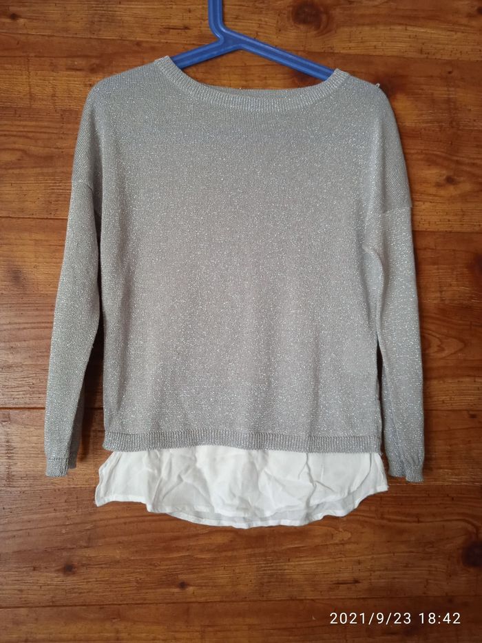 Pull argenté