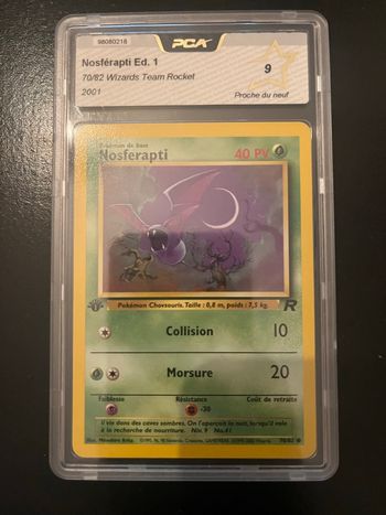 Carte Pokémon gradée PCA Wizards