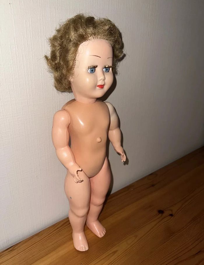 Ancienne poupée française en celluloid style petitcollin - photo numéro 3