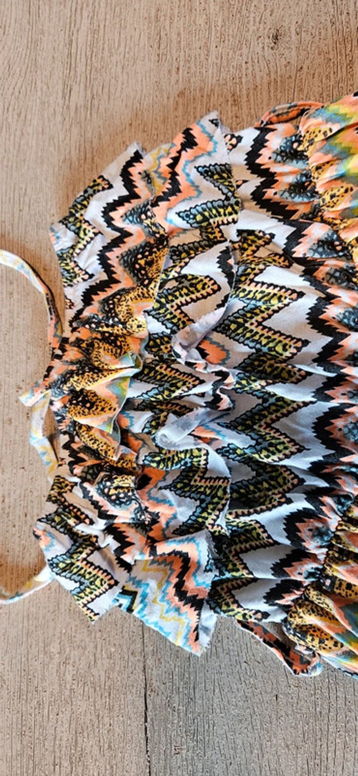 Robe d été colorée, à bretelle, et volants, Made in Italy, 8 ans - photo numéro 5