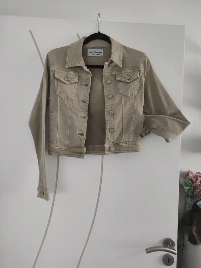 Veste jeans beige Girls génération Taille XS