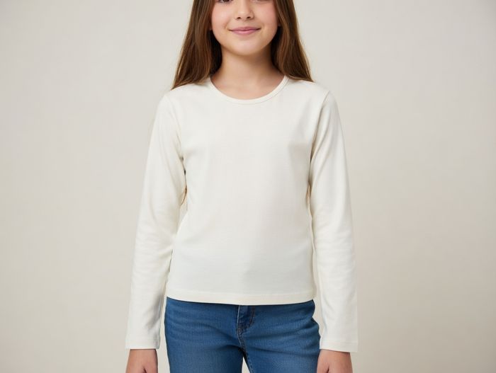 T shirt manches longues écru 14 ans Caprice de filles CDF - photo numéro 1