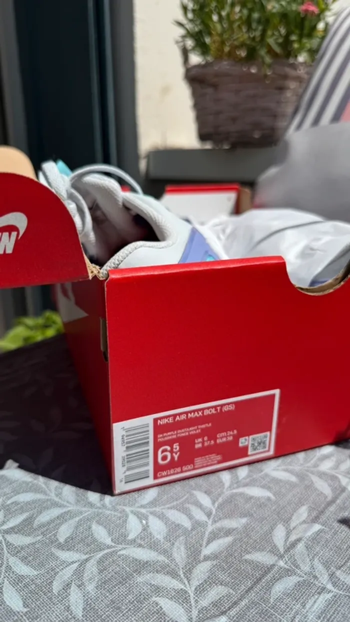 Nike Air Max Bolt GS – Violet/Blanc – Neuf avec boîte – 39 - photo numéro 6
