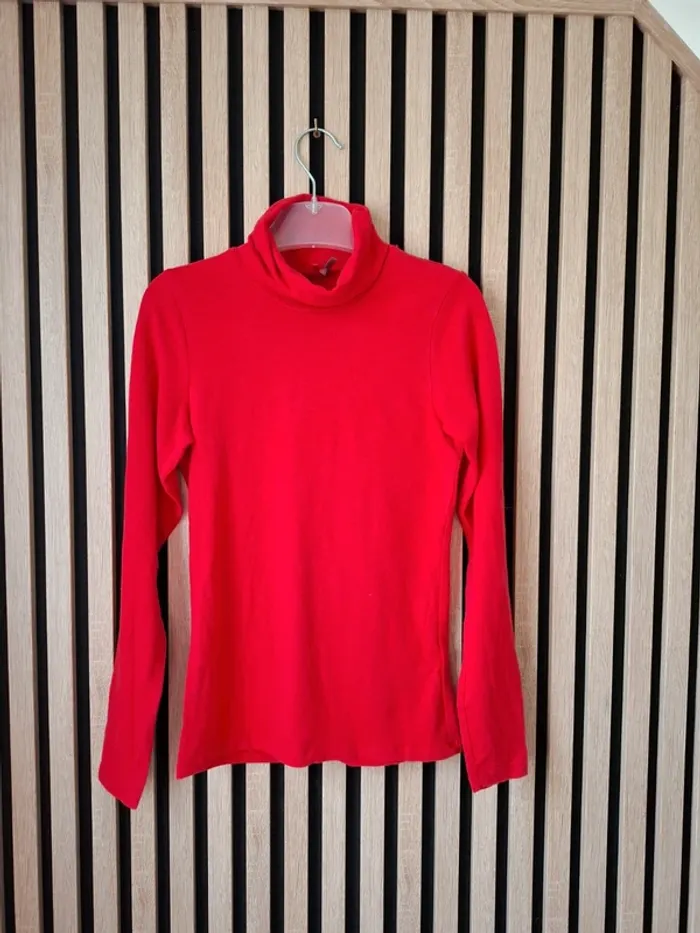 Pull col montant rouge Orchestra 12 ans