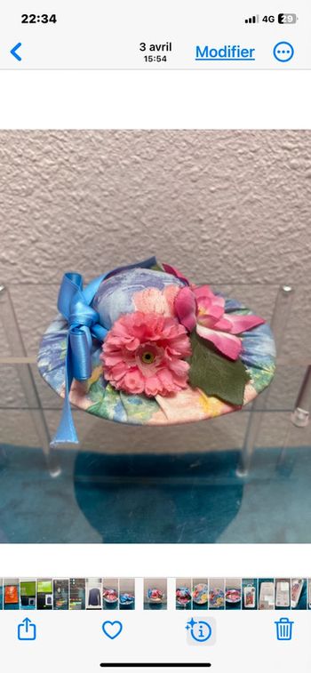 Petit chapeau couture porte-aiguilles