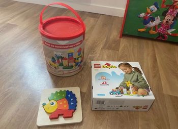 Lot de construction bois / LEGO DUPLO