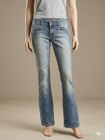 Jean bleu clair déchiré d'origine Taille 36 Zara