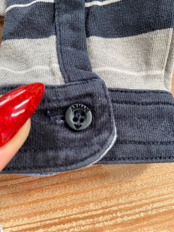 Polo Armani 18 mois gris et marine - photo numéro 3