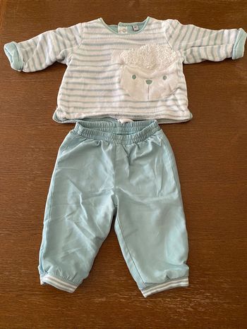 Ensemble t-shirt polaire + pantalon