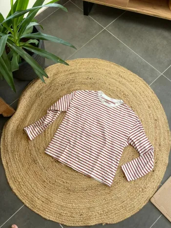 Tee shirt manches longues rayé