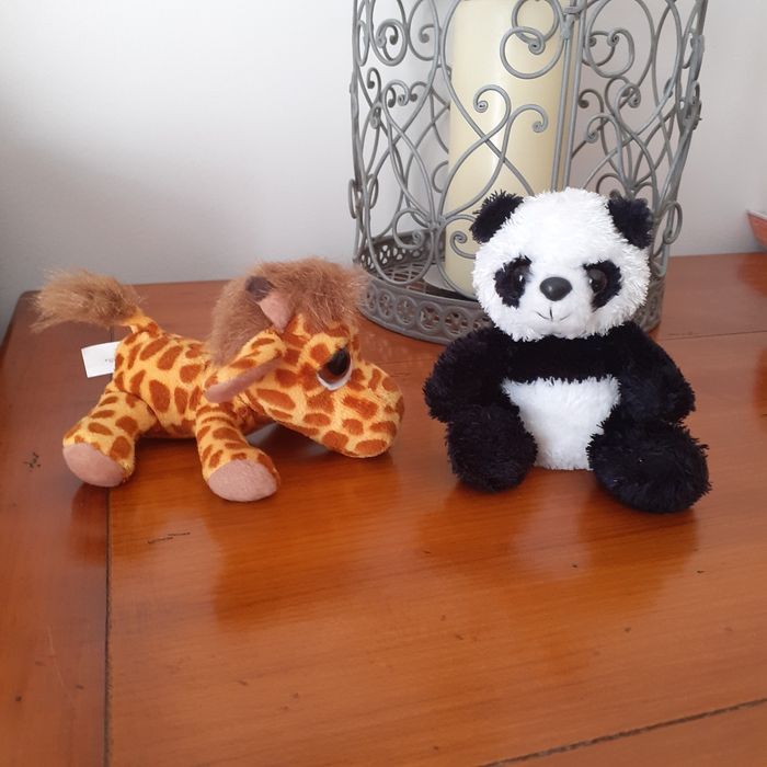 Peluches-doudous Bébés Panda et Girafe - photo numéro 8