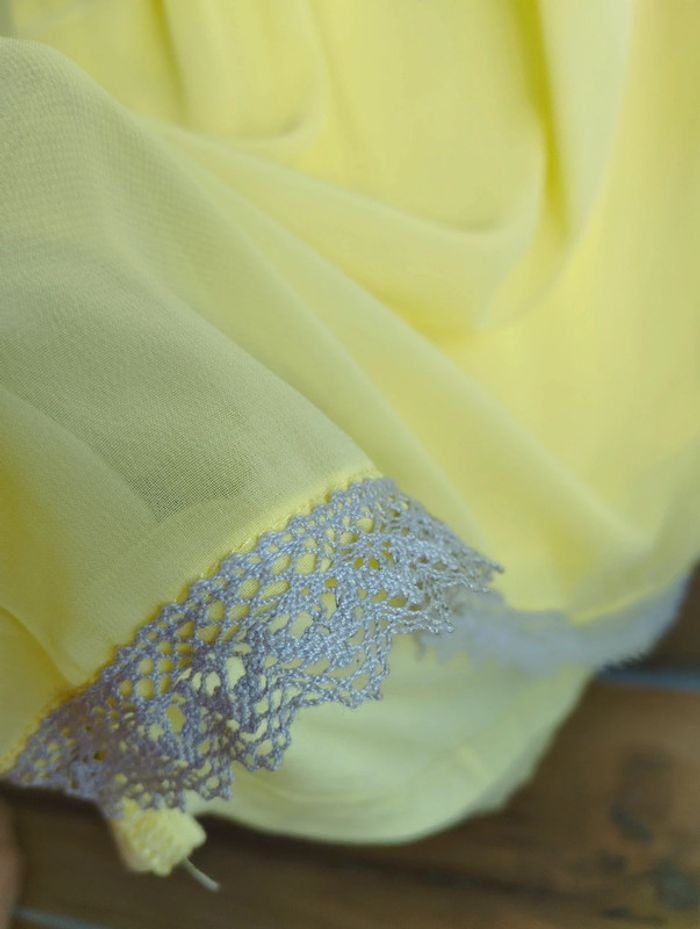 Robe d'été jaune avec volants taille M - H&M - photo numéro 6