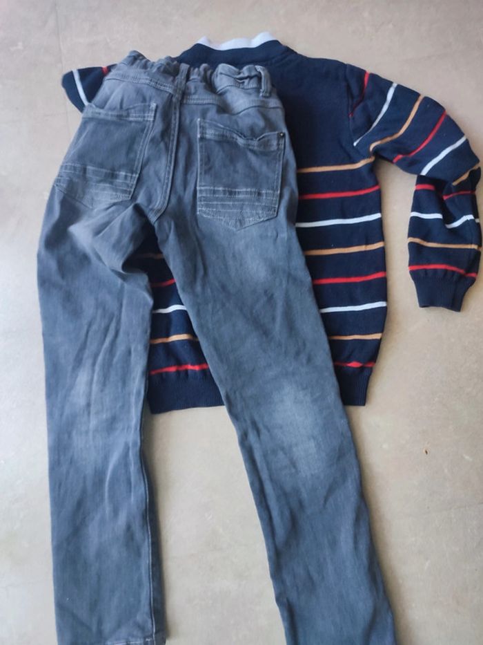 Pull hiver Mayoral et jean gris taille 8 ans - photo numéro 7