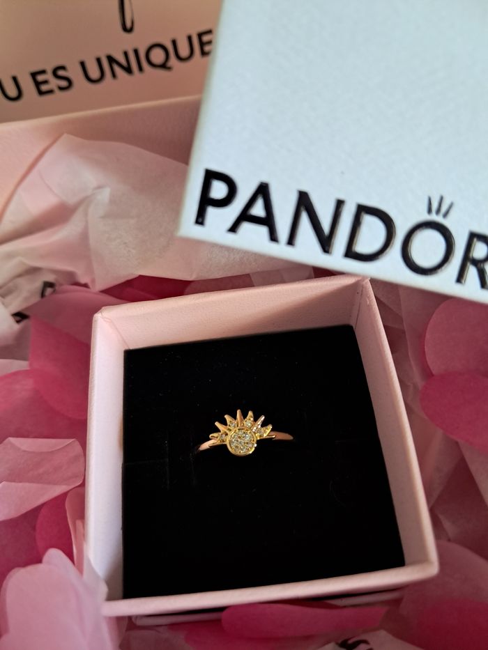 🏷 Bague Pandora Céleste Soleil Scintillant taille 50 Neuve - photo numéro 2