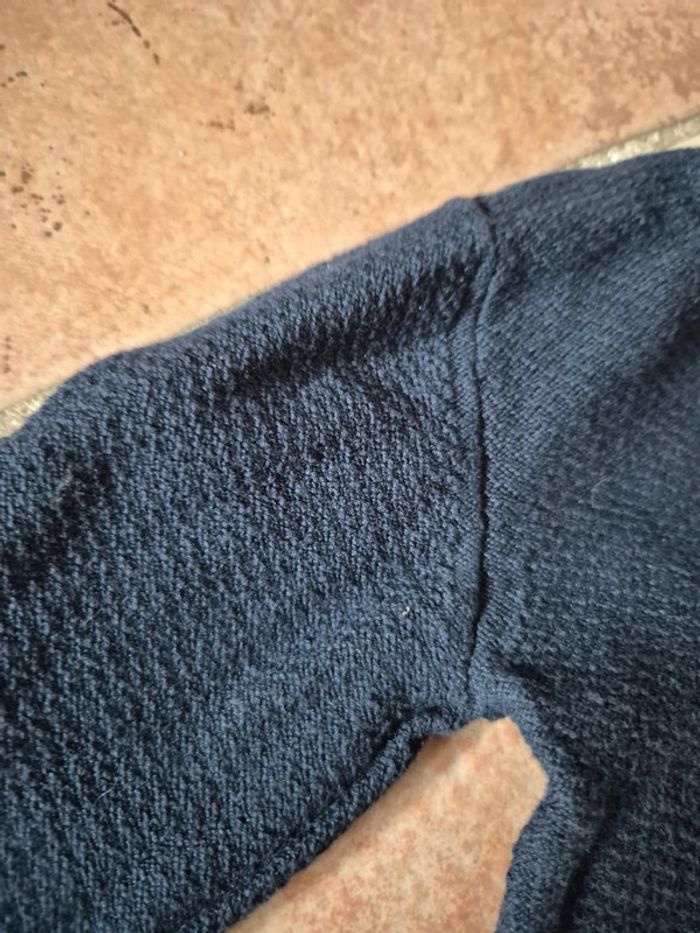 Gilet bébé fille bleu marine - photo numéro 6
