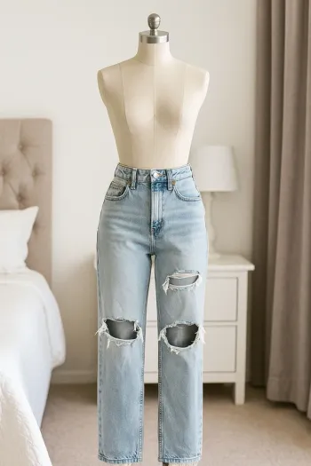 Jean mom destroy Zara - Taille 40