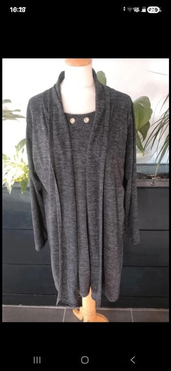 Gilet long 2 en 1 Made In Italy 