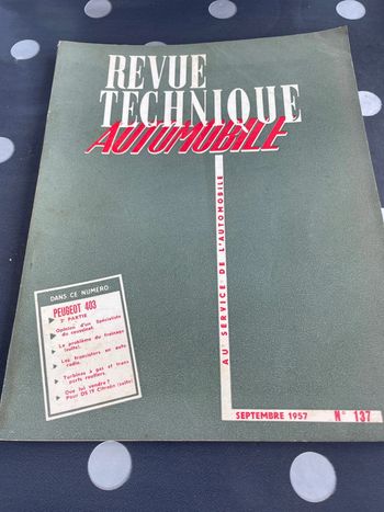 Peugeot 403 collection revue technique