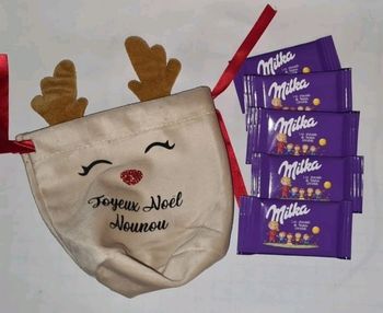 Pochette de Noël renne personnalisée