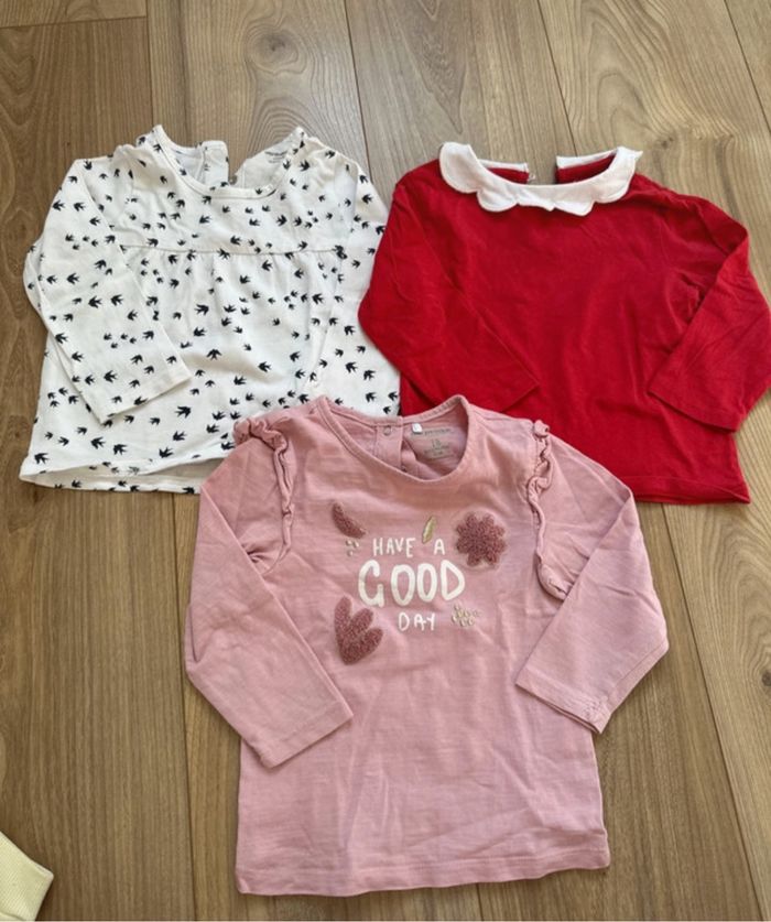 Lot de trois hauts manches longues