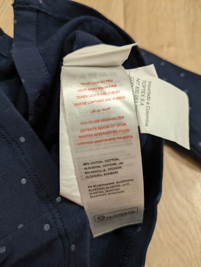 Gilet bleu marine DPAM 12 Mois - photo numéro 6