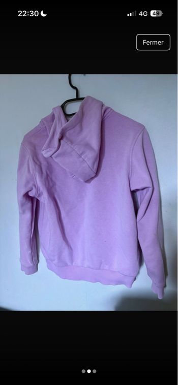 Sweat zip Lacoste rose