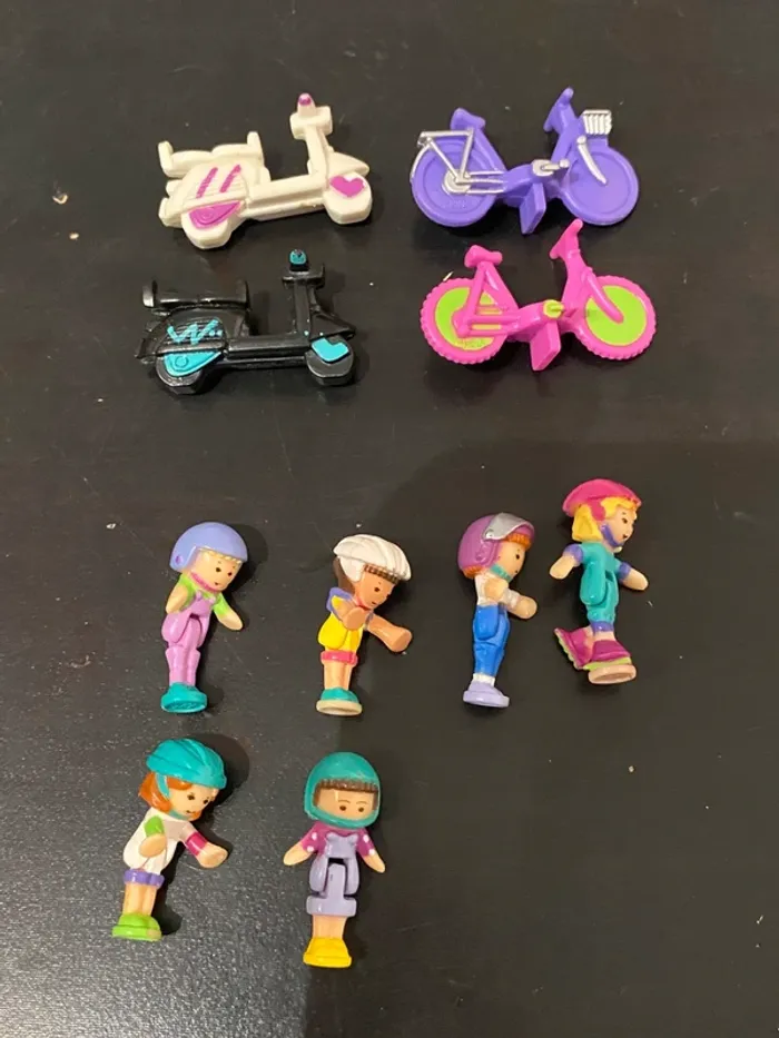 Polly pocket scooter, vélo , roller