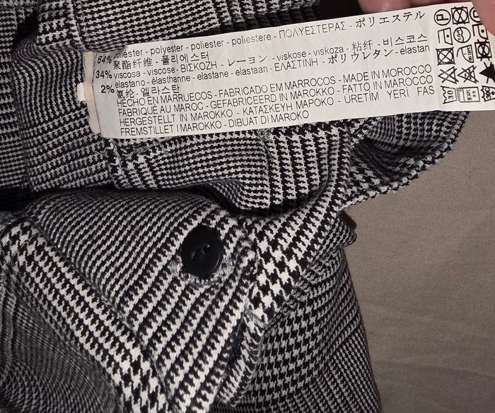 Short a carreaux noir/blanc S - photo numéro 5