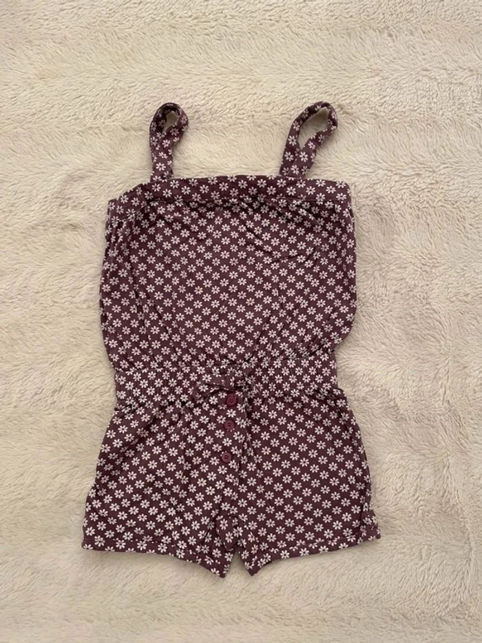 Combi-short à fleurs 3 ans