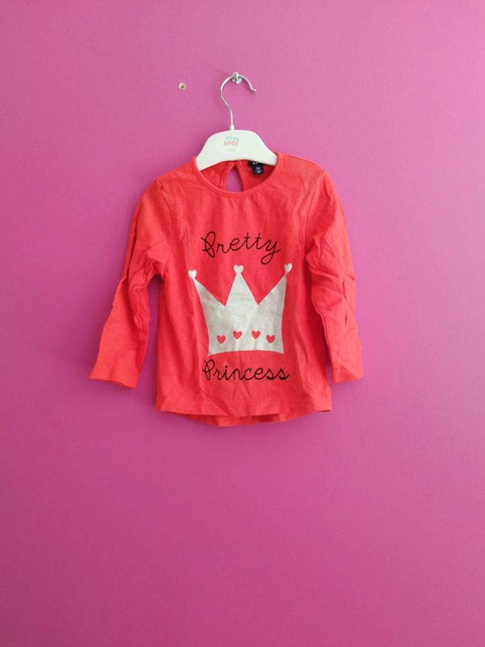 Tee-shirt manches longues fille Kiabi taille 18 mois b7