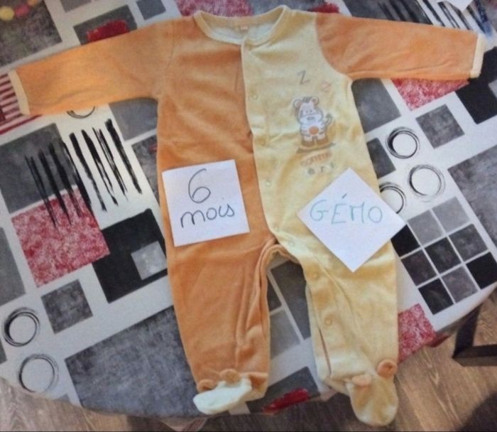 Pyjama Gemo orange et jaune