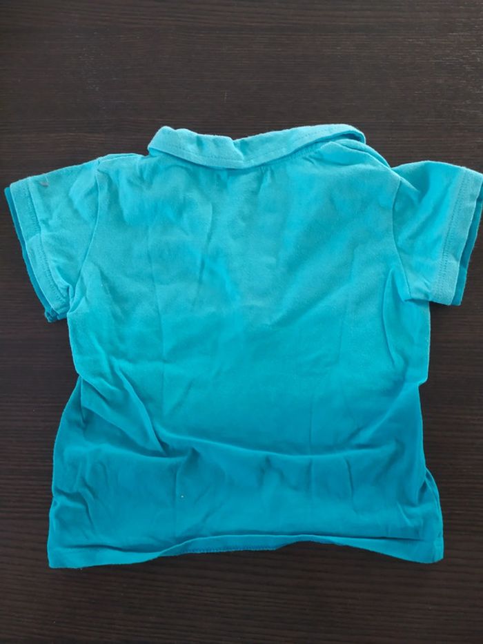 T-shirt été manche courte Obaibi 12 mois requin aquatic deep blue sea - photo numéro 2