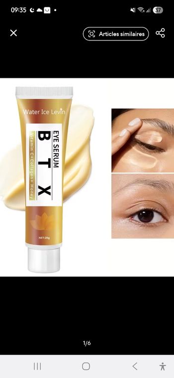 Retinal botox crème