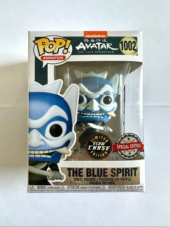 Figurine Funko Pop The Blue Spirit glow CHASE numéro 1002 Avatar