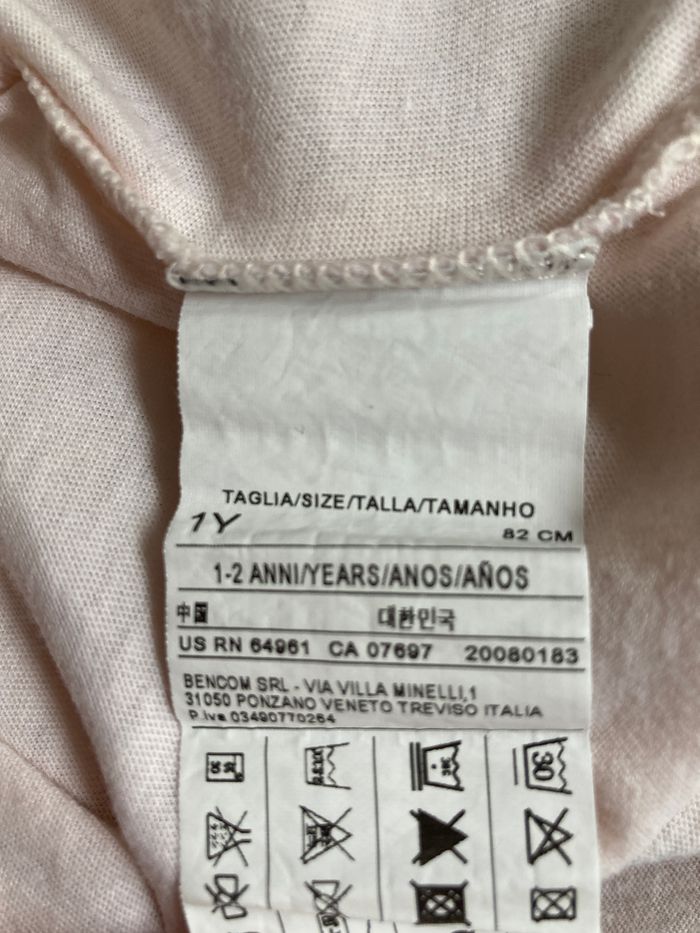 Tee-shirt tunique rose avec lunette et noeuds taille 12/24 mois - photo numéro 5