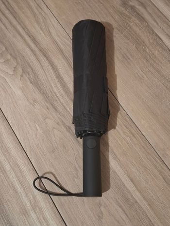 Parapluie compact anti-tempête coupe-vent automatique 12 baleines noir