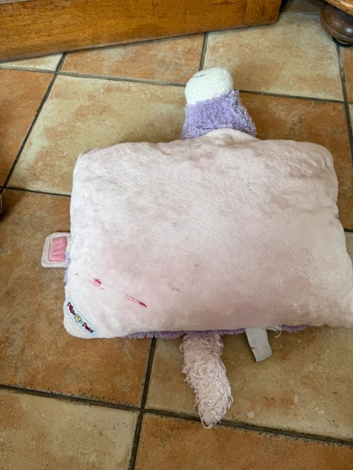 Coussin licorne repliable rose violet - photo numéro 3