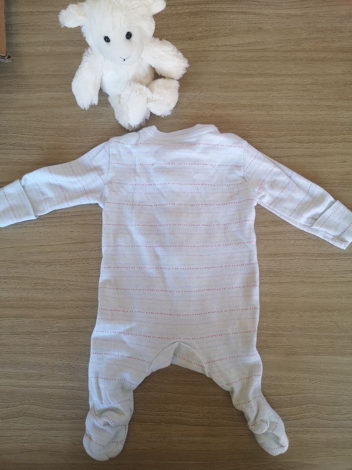 Grenouillère rayée multicolore - photo numéro 2