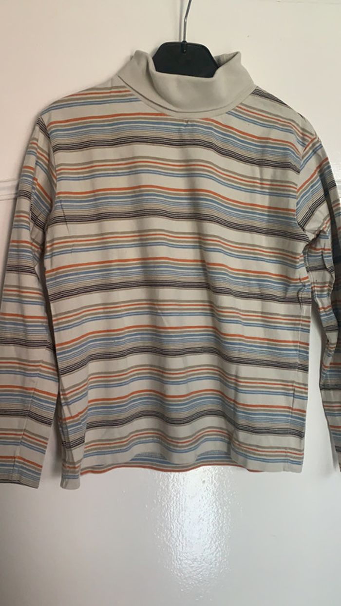 Maillot manches longues col roulé 10 ans