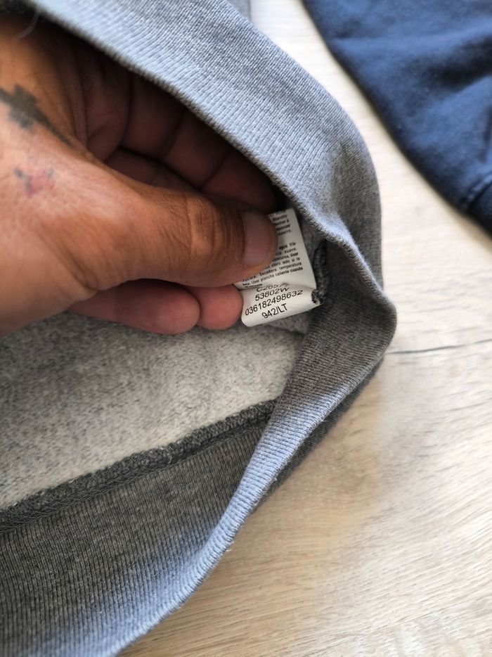 Sweat zippé Chaps gris & bleu - Taille L - photo numéro 5