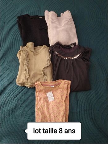 Lot vêtements fille 8 ans