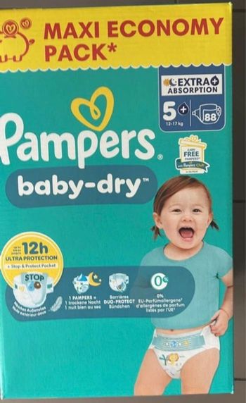 1 paquet de couches Pampers t 5+