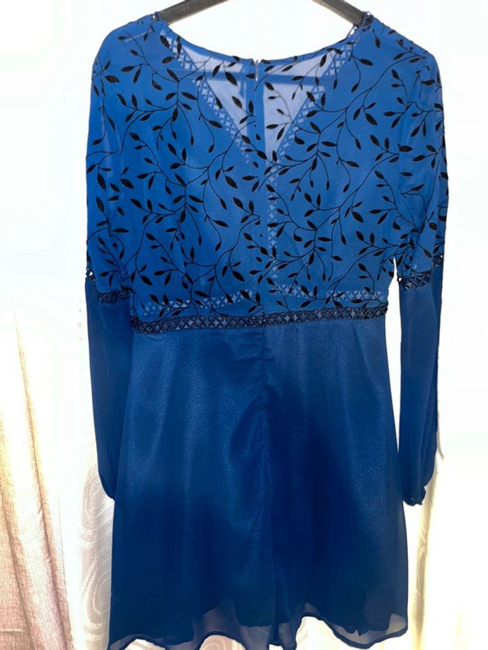 Robe trapèze dentelle et motifs feuillages Shein - photo numéro 3
