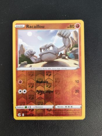 Carte Pokémon Reverse  Racaillou