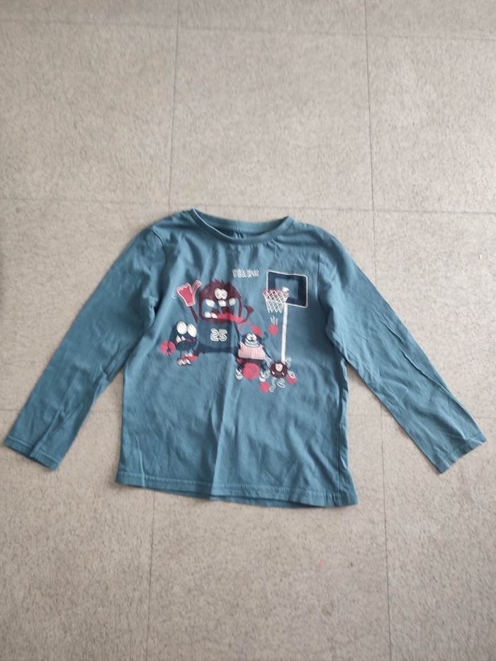 Tee shirt manches longues garçon 6 ans