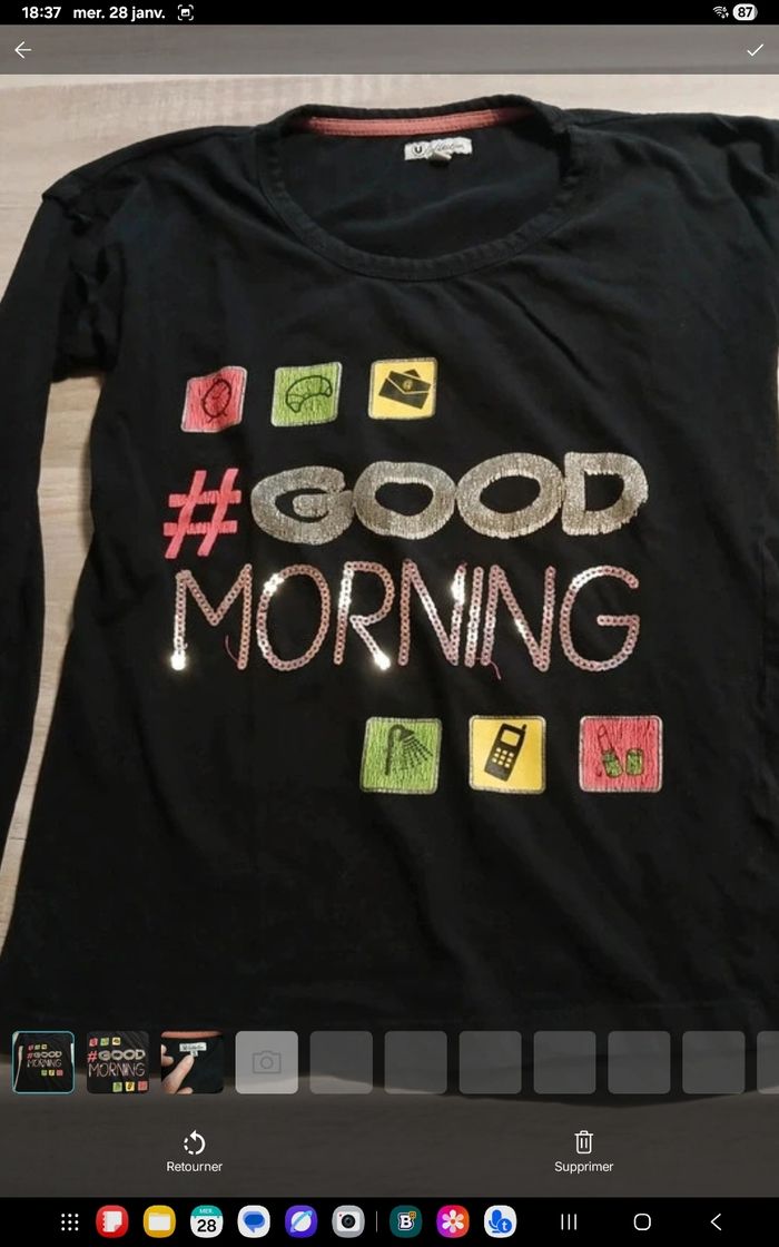 Tee-shirt manches longues 10 ans GF96