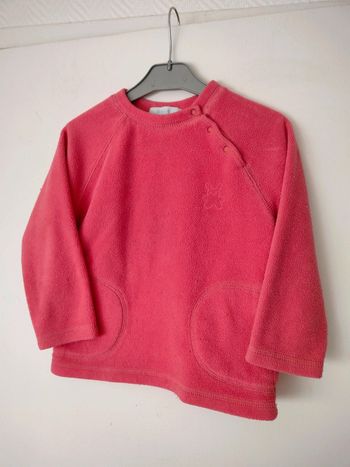 (E) polaire rose Tex 36mois